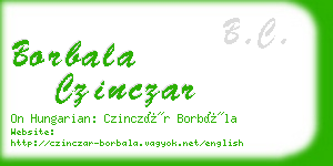 borbala czinczar business card